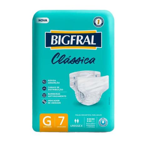 Fralda Geriatrica Bigfral Clássica G 7un é ruim? Fralda Geriatrica Bigfral Clássica G 7un é boa?