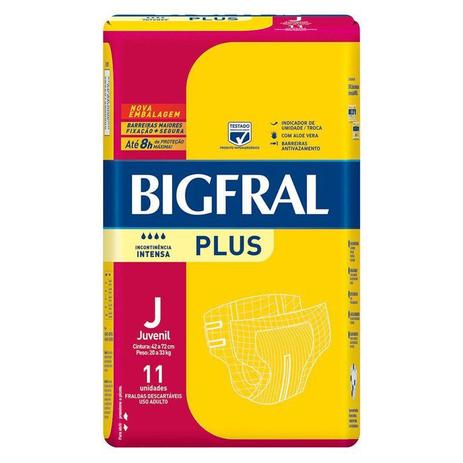 Fralda Geriátrica Bigfral Plus Juvenil 11 Unidades é boa?
