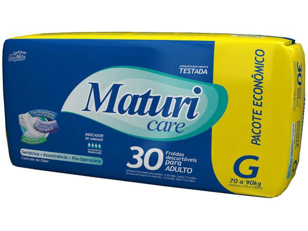 Fralda Geriátrica Capricho Maturi Care G - 30 Unidades