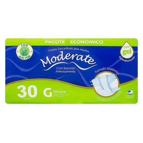 Fralda Geriatrica Moderate Economica G com 30 unidades - Mardam Menor preço em Fralda Geriatrica Moderate Economica G com 30 unidades - Mardam