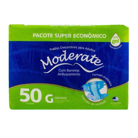 Fralda Geriátrica Moderate Tamanho G com 50 Unidades - Mardam Menor preço em Fralda Geriátrica Moderate Tamanho G com 50 Unidades - Mardam