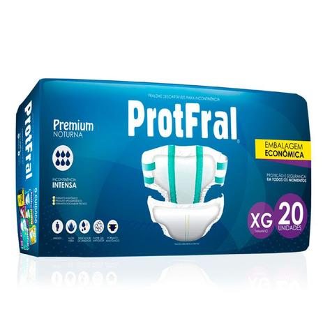 Fralda Geriatrica Noturna ProtFral Xg 20 Menor preço em Fralda Geriatrica Noturna ProtFral Xg 20