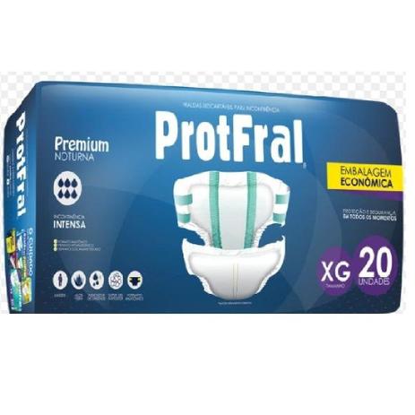 Fralda geriatrica protfral premium xg c/20 Menor preço em Fralda geriatrica protfral premium xg c/20