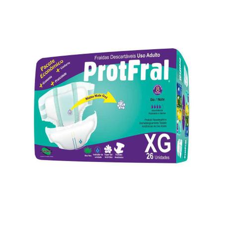Fralda geriatrica protfral xg c/26 Menor preço em Fralda geriatrica protfral xg c/26
