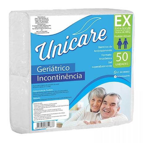 Fralda Geriátrica Unicare EX C/50 Unidades Pacotão Econômico - Protdesc do brasil  ltda é boa?