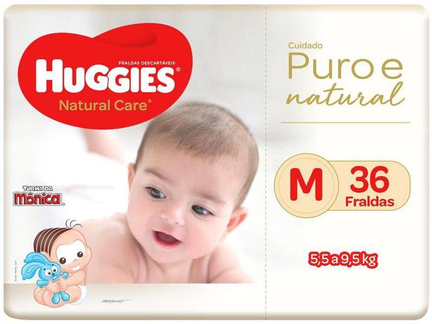 Fralda Huggies Premium Puro e Natural - Tam. M 5,5 a 9,5Kg 36 Unidades Menor preço em Fralda Huggies Premium Puro e Natural - Tam. M 5,5 a 9,5Kg 36 Unidades