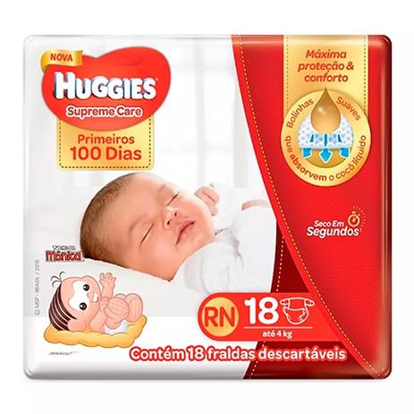 Fralda Huggies Soft Touch Primeiros 100 Dias RN 18 Unidades Menor preço em Fralda Huggies Soft Touch Primeiros 100 Dias RN 18 Unidades