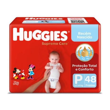 Fralda Huggies Supreme Care P - 48 Tiras Menor preço em Fralda Huggies Supreme Care P - 48 Tiras