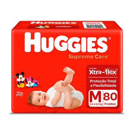 Fralda Huggies Supreme Care Tamanho M 80 Fraldas Descartáveis Menor preço em Fralda Huggies Supreme Care Tamanho M 80 Fraldas Descartáveis