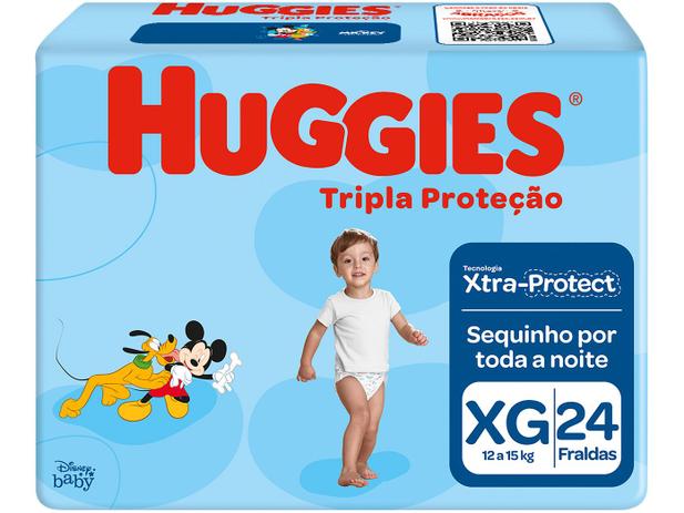 Menor preço em Fralda Huggies Tripla Proteção - Tam. XG 12 a 15kg 24 Unidades