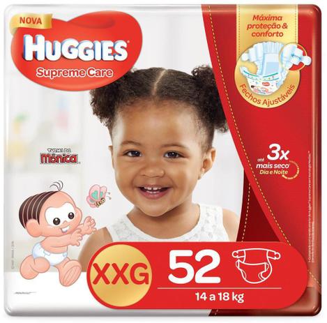 Menor preço em Fralda Huggies Turma Da Mônica Supreme Care Hiper XXG 52 Unidades