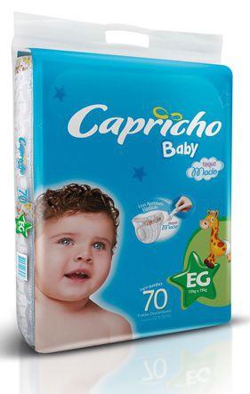 Fralda Infantil Capricho Baby Super Jumbo - EG - 70 Unidades é boa?