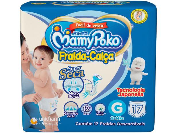Fralda MamyPoko Calça Tam. G - 9 a 14kg 17 Unidades é ruim? Fralda MamyPoko Calça Tam. G - 9 a 14kg 17 Unidades é boa?