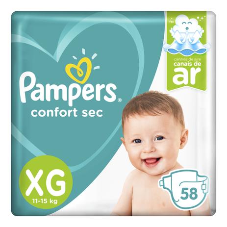 Fralda Pampers Confort Sec Super Tamanho XG 58 Unidades Menor preço em Fralda Pampers Confort Sec Super Tamanho XG 58 Unidades