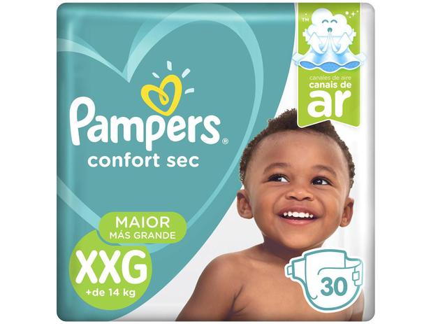 Fralda Pampers Confort Sec Tam. XXG + de 14kg - 30 Unidades Menor preço em Fralda Pampers Confort Sec Tam. XXG + de 14kg - 30 Unidades