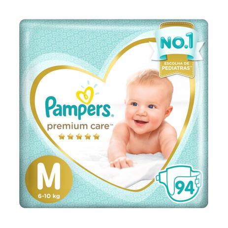 Fralda Pampers Premium Care Nova Top Tamanho M 94 Unidades Menor preço em Fralda Pampers Premium Care Nova Top Tamanho M 94 Unidades