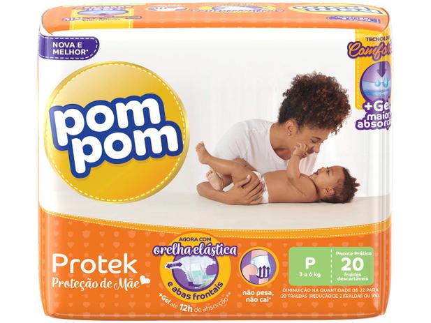 Fralda Pom Pom Protek Proteção de Mãe - Tam. P 3 a 6kg 20 Unidades é ruim? Fralda Pom Pom Protek Proteção de Mãe - Tam. P 3 a 6kg 20 Unidades é boa?