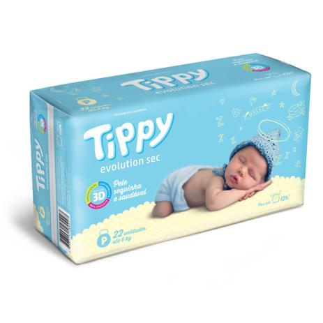 Fralda Tippy Evolution Sec Mega P - 50 Unidades Menor preço em Fralda Tippy Evolution Sec Mega P - 50 Unidades
