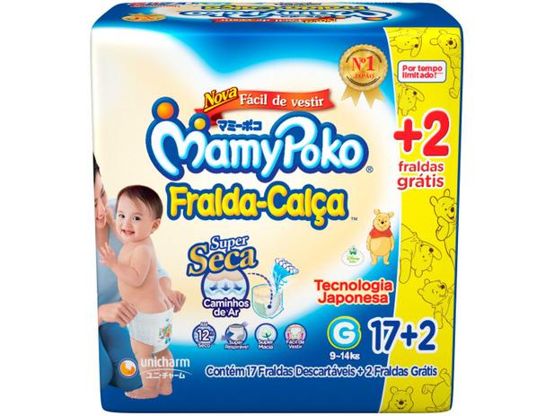 Fraldas Calça MamyPoko Tam. G 19 Unidades - Dupla Proteção é boa?