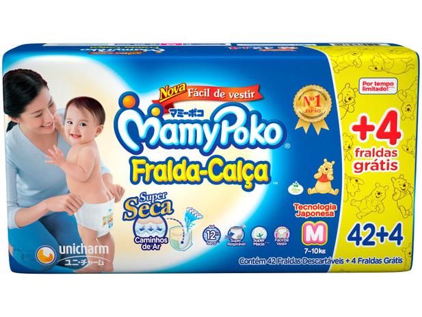Fraldas Calça MamyPoko Tam. M 46 Unidades - Dupla Proteção é boa?
