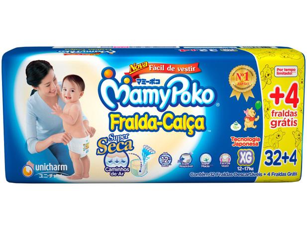 Fraldas Calça MamyPoko Tam. XG 36 Unidades - Dupla Proteção é boa?