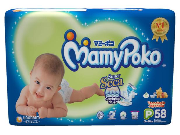 Fraldas Fita MamyPoko Mega Tam. P - 58 Unidades Menor preço em Fraldas Fita MamyPoko Mega Tam. P - 58 Unidades