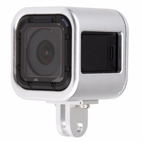 Frame Armação Moldura em alumínio para GoPro Session 4,5 - Prata - Shoot Menor preço em Frame Armação Moldura em alumínio para GoPro Session 4,5 - Prata - Shoot