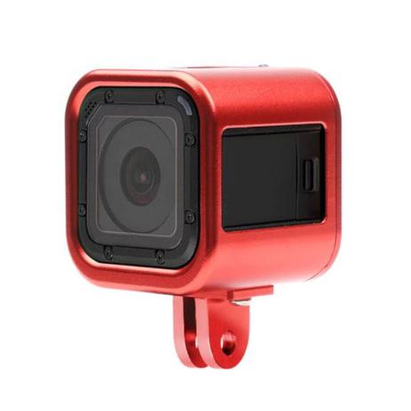 Frame Armação Moldura em alumínio para GoPro Session 4,5 - Vermelho - Shoot Menor preço em Frame Armação Moldura em alumínio para GoPro Session 4,5 - Vermelho - Shoot
