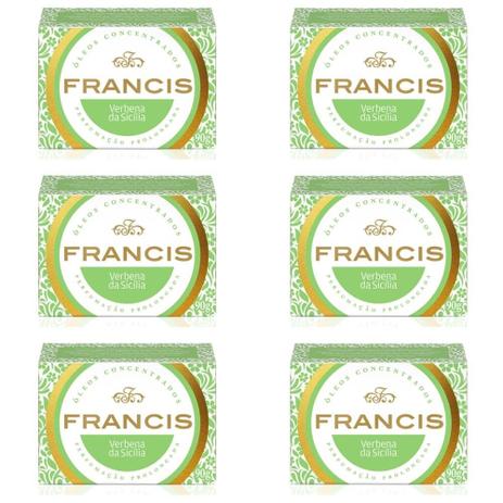 Francis Verbena Da Sicília Sabonete 90g (Kit C/06) Menor preço em Francis Verbena Da Sicília Sabonete 90g (Kit C/06)