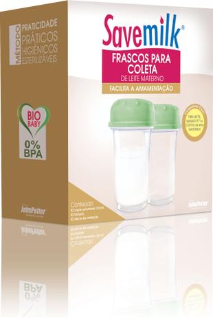 Frascos Para Coleta De Leite Materno Savemilk Com Duas Unidades Menor preço em Frascos Para Coleta De Leite Materno Savemilk Com Duas Unidades