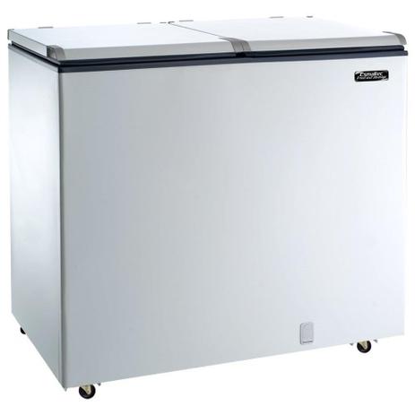 Freezer e Refrigerador Horizontal Esmaltec (Dupla Ação) 2 Tampas 325 Litros EFH350