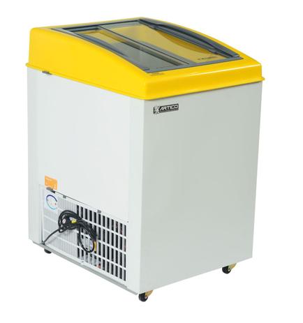 Freezer Horizontal Tripla Ação FH150B 120 litros Amarelo 110V - Ártico - Artico Indústria de Refrigeração Menor preço em Freezer Horizontal Tripla Ação FH150B 120 litros Amarelo 110V - Ártico - Artico Indústria de Refrigeração