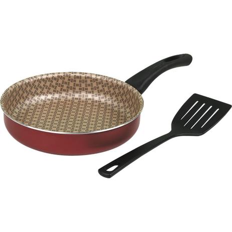 Frigideira 22cm Antiaderente Reta Paris Tramontina Grátis Espátula Cereja Menor preço em Frigideira 22cm Antiaderente Reta Paris Tramontina Grátis Espátula Cereja