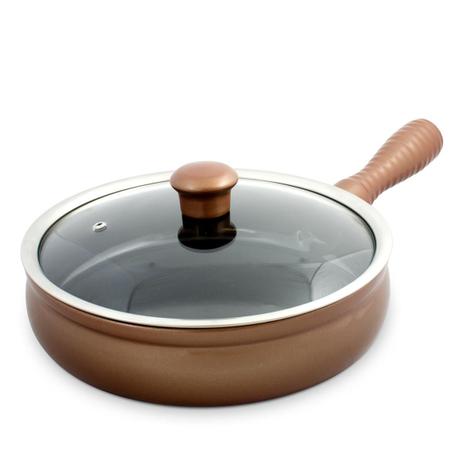 Frigideira 24cm 2 Litros Em Cerâmica Cobre Ceraflame Menor preço em Frigideira 24cm 2 Litros Em Cerâmica Cobre Ceraflame