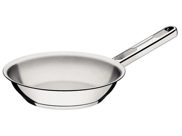Frigideira aço inox com fundo triplo 24cm - Allegra - Tramontina Menor preço em Frigideira aço inox com fundo triplo 24cm - Allegra - Tramontina