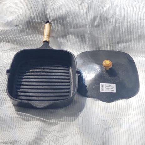 Frigideira Alta Grill Quadrada Com Tampa - Frassati Utensílios Menor preço em Frigideira Alta Grill Quadrada Com Tampa - Frassati Utensílios