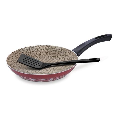 Frigideira Alumínio 28 cm Paris Silicone Vermelha - Tramontina Menor preço em Frigideira Alumínio 28 cm Paris Silicone Vermelha - Tramontina