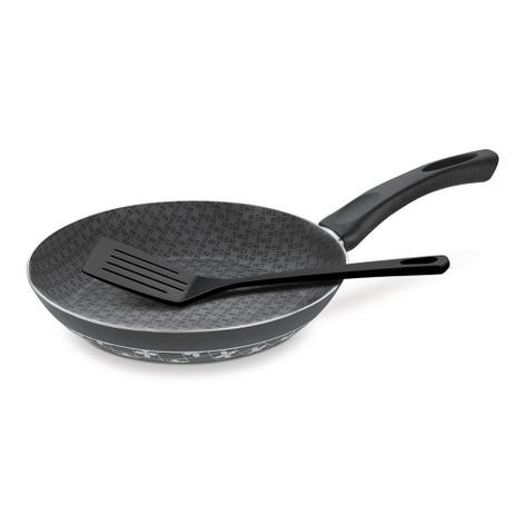 Frigideira Alumínio 30 cm Paris Silicone Preta - Tramontina Menor preço em Frigideira Alumínio 30 cm Paris Silicone Preta - Tramontina
