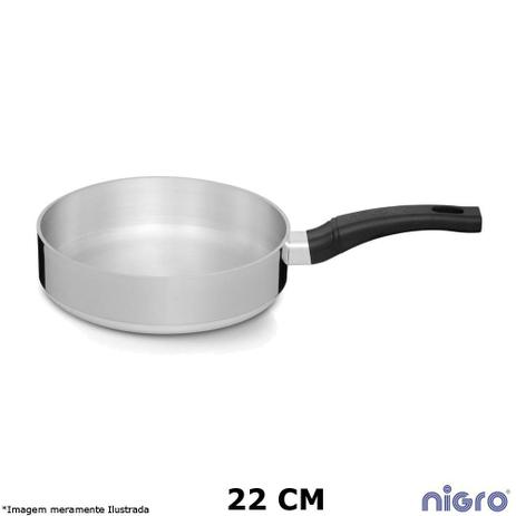 Frigideira Alumínio Polido Eterna 22 cm - Nigro Menor preço em Frigideira Alumínio Polido Eterna 22 cm - Nigro