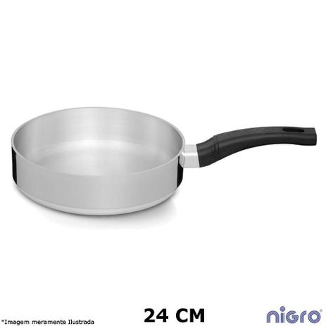 Frigideira Alumínio Polido Eterna 24 cm - Nigro Menor preço em Frigideira Alumínio Polido Eterna 24 cm - Nigro