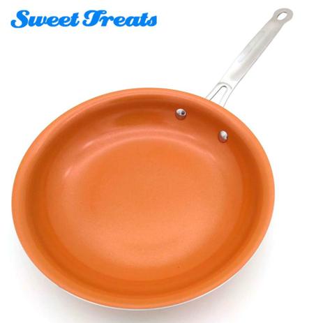 Frigideira Antiaderente de Cobre com Revestimento Ceramica - Sweettreats Menor preço em Frigideira Antiaderente de Cobre com Revestimento Ceramica - Sweettreats
