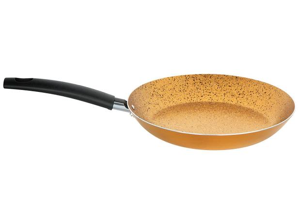 Frigideira Antiaderente Multiflon 24cm Dourada - Gold 30024 Menor preço em Frigideira Antiaderente Multiflon 24cm Dourada - Gold 30024
