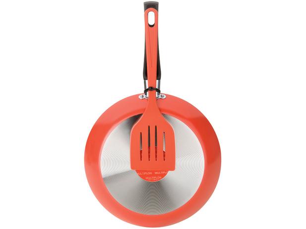 Frigideira Antiaderente Multiflon Color 77220 - Coral 20cm Menor preço em Frigideira Antiaderente Multiflon Color 77220 - Coral 20cm