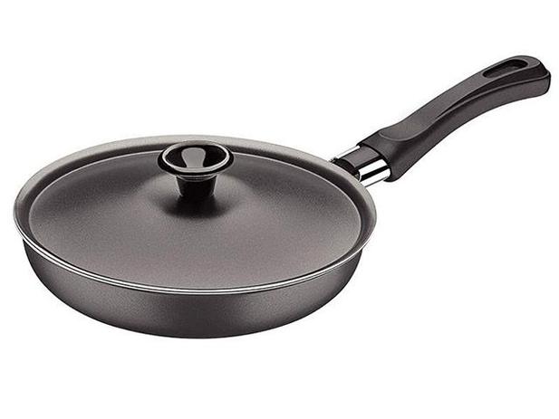 Frigideira Antiaderente Tramontina 16cm com Tampa - Preto Turim Menor preço em Frigideira Antiaderente Tramontina 16cm com Tampa - Preto Turim