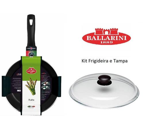Frigideira Ballarini Com Tampa de Vidro Rialto 28cm Alumínio Revest Ceramico Menor preço em Frigideira Ballarini Com Tampa de Vidro Rialto 28cm Alumínio Revest Ceramico