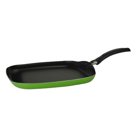Frigideira Bistequeira Teflon Antiaderente Verde - Inga Menor preço em Frigideira Bistequeira Teflon Antiaderente Verde - Inga