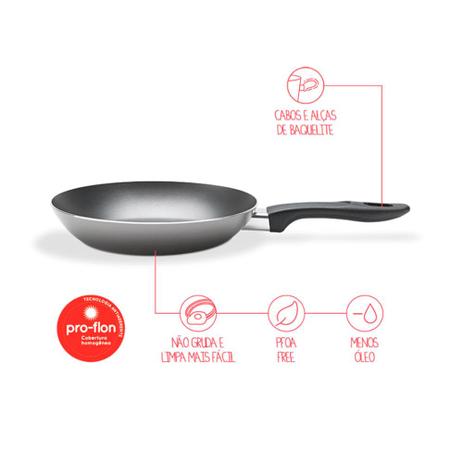 Frigideira Chilli Ø 18cm Prata - Brinox Menor preço em Frigideira Chilli Ø 18cm Prata - Brinox