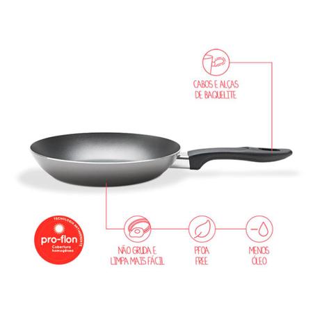 Frigideira Chilli Ø 20cm Prata - Brinox Menor preço em Frigideira Chilli Ø 20cm Prata - Brinox
