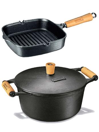 Frigideira Cook Grill + Caçarola 4,5 L 27cm - Panela Mineira Menor preço em Frigideira Cook Grill + Caçarola 4,5 L 27cm - Panela Mineira