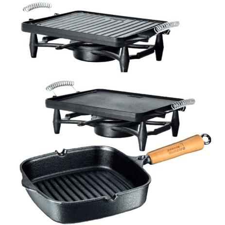 Frigideira Cook Grill + Réchaud Dupla Face Panela Mineira Menor preço em Frigideira Cook Grill + Réchaud Dupla Face Panela Mineira